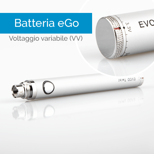 Batteria eGo a voltaggio variabile - Infografica Batteria eGo a voltaggio variabile - Infografica