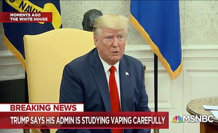 Trump comunicato vaping