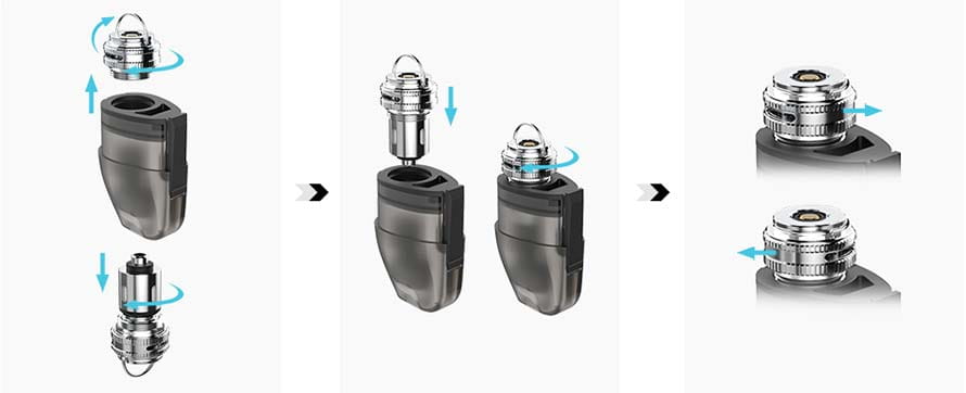 Sostituire la testina nellapod della Justfog QPod
